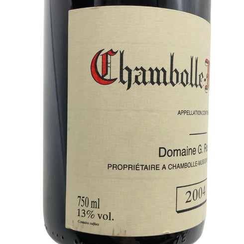 ドメーヌ ジョルジュ ルーミエ シャンボール ミュジニー 2004 750ml 13% Domaine George Roumier CHAMBOLLE-MUSIGN フランスワイン【H3】