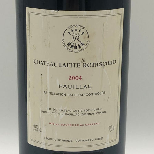 シャトー ラフィット ロートシルト 2004 750ml 12.5% CHATEAU LAFITE ROTHSCHILD ボルドーワイン【F4】