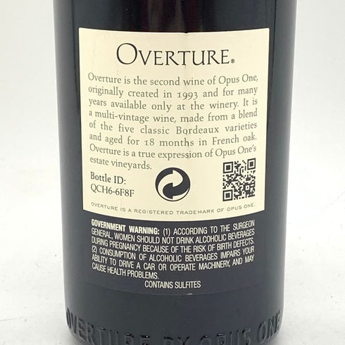 オーバーチュア 750ml 14.5% OVERTURE 【SKU】