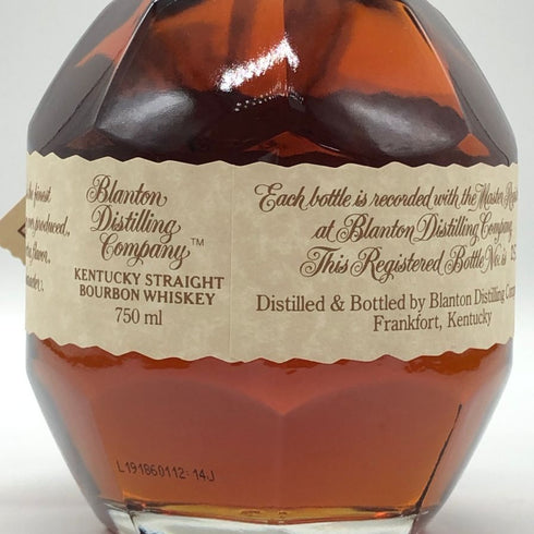 ブラントン シングルバレル 2019 750ml 46.5% Blanton's SINGLE BARREL バーボン【A3】