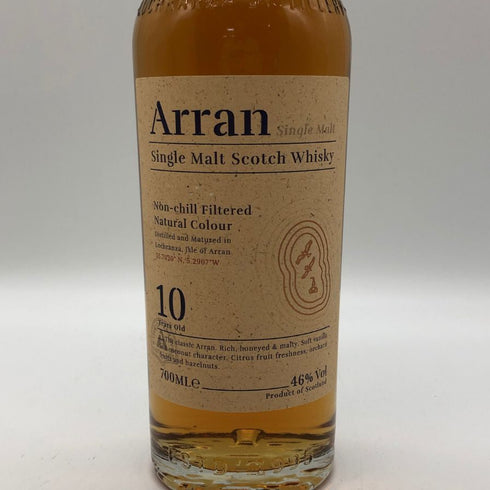 アラン 10年 ノンチルフィルタード 700ml 46% Arran スコッチウイスキー【T1】