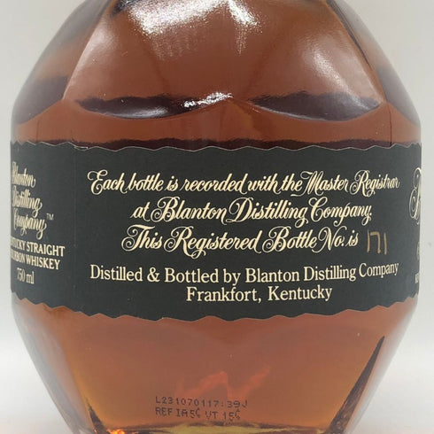 ブラントン シングルバレル ブラックラベル 2023 750ml 40% Blanton's SINGLE BARREL BLACK LABEL バーボン【M2】