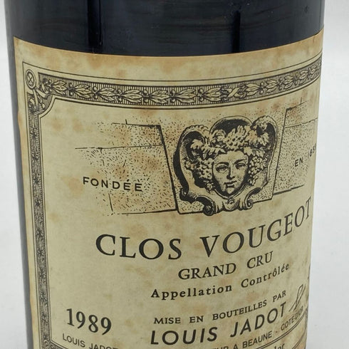 ルイ ジャド クロ ヴージョ グランクリュ 1989 750ml 13,5% LOUIS JADOT ブルゴーニュワイン【W1】
