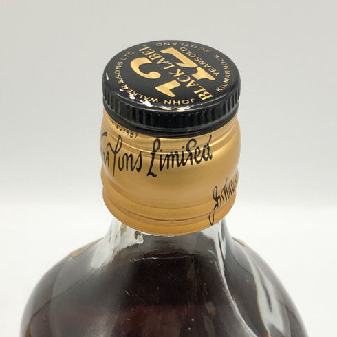 ジョニーウォーカー ブラックラベル 12年 エクストラ スペシャル 黒金キャップ 1000ml Johnnie Walker BLACK LABEL EXTRA SPECIAL スコッチウイスキー【A0】