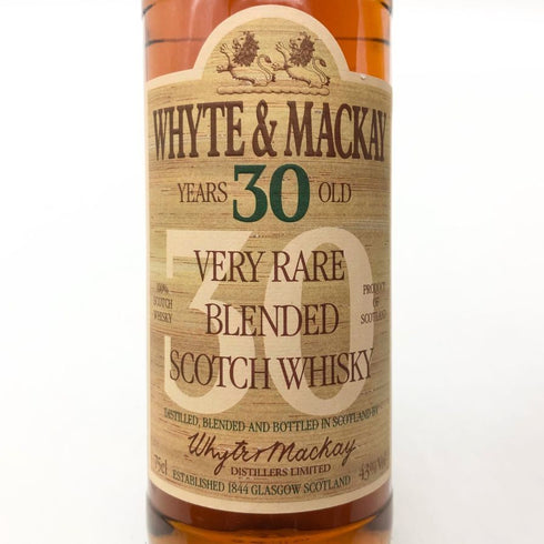 ホワイト&マッカイ ベリーレア 30年 750ml 43% WHYTE&MACKAY スコッチウイスキー【E4】