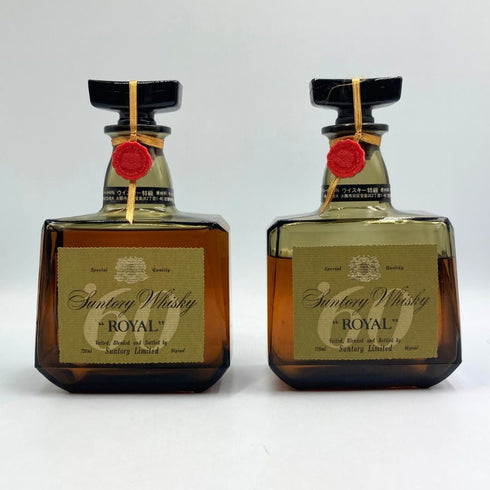 東京都限定◆化粧箱入り2本セット サントリー ウイスキー ローヤル 60ラベル 特級 720ml 43% SUNTORY WHISKY ROYAL 【H3】