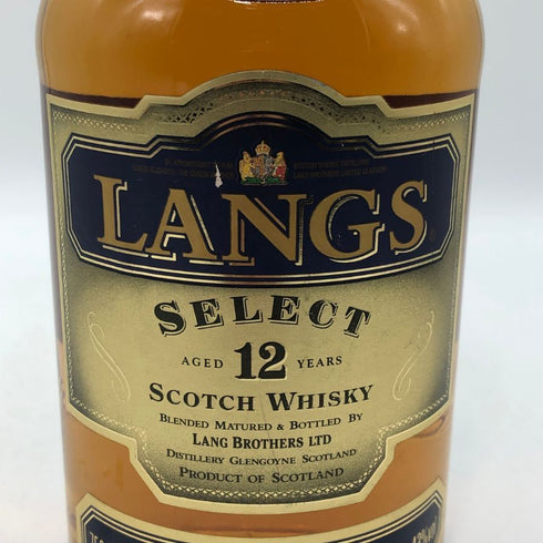 ラングスセレクト 12年 750ml 43% LANG´S SELECT スコッチウイスキー【U0】