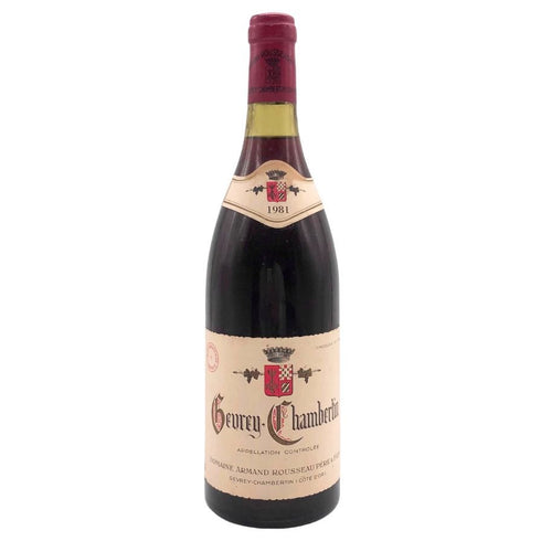 ジュヴレ・シャンベルタン 1981 アルマン ルソー 750ml 13% GEVREY CHAMBERTIN ARMAND ROUSSEAU ブルゴーニュワイン【I2】