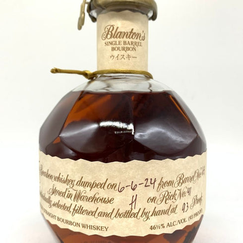 ブラントン シングルバレル 2024 750ml 46.5% Blanton's SINGLE BARREL バーボン【T1】