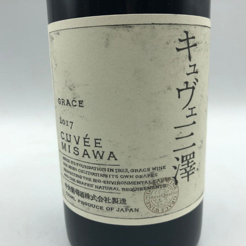 グレイス キュヴェ 三澤 ルージュ 2017 750ml 13% GRACE CUVEE MISAWA ROUGE 日本ワイン【O4】