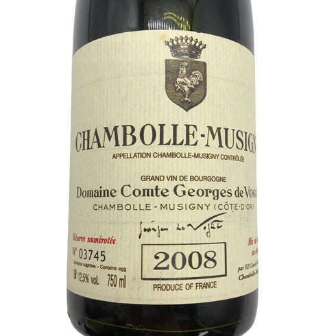ドメーヌ コント ジョルジュ ド ヴォギュエ シャンボール ミュジニー 2008 750ml 12.5% Domaine Comte Georges de Vogue CHAMBOLLE MUSIGNY ブルゴーニュワイン【G3】