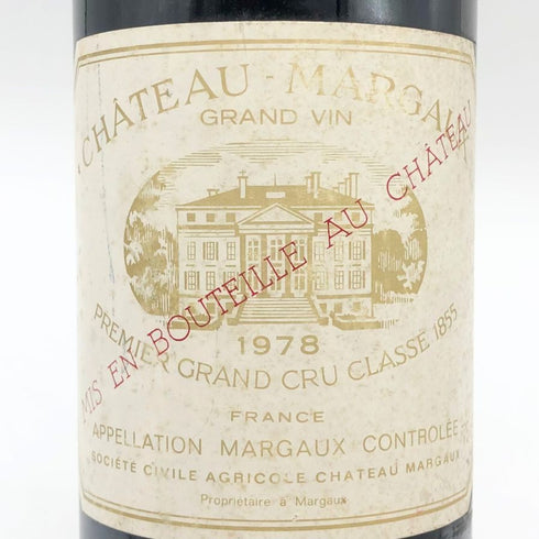 シャトー マルゴー 1978 750ml 12.6% CHATEAU MARGAUX ブルゴーニュワイン【T4】