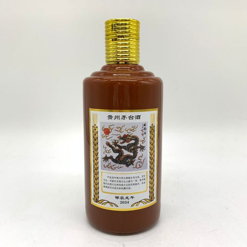 貴州茅台酒 五星ラベル 甲辰龍年 2024 茶陶器ボトル 53% 500ml MOUTAI KWEICHOW 中国酒949g【J】