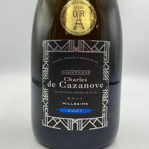 シャルル ド カザノーヴ ブリュット ミレジメ 2007 750ml Charles de Cazanove Brut Millesime シャンパン【B2】