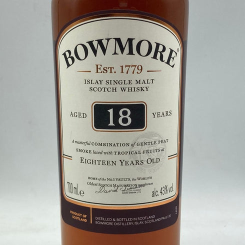 ボウモア 18年 700ml 43% BOWMORE スコッチウイスキー【T1】