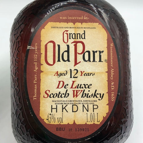 グランド オールドパー 12年 デラックス 1000ml 43% Grand Old Parr De Luxe スコッチウイスキー【U1】