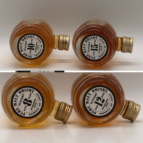 東京都限定◆サントリー ピュアモルト エイジングセット 8年 10年 12年 15年 150ml 40% 4本セット SUNTORY 【X1】