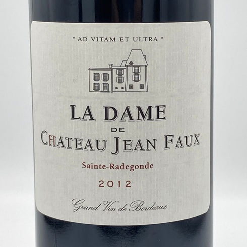 ラ ダム シャトー ジャン フォー 2012 750ml 13.5% La Dame de Chateau Jean Faux ボルドーワイン【D2】