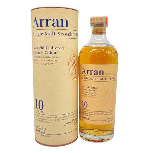 アラン 10年 ノンチルフィルタード 700ml 46% Arran スコッチウイスキー【E】