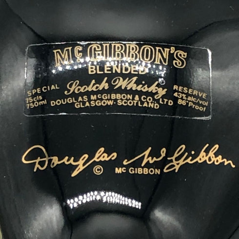 マックギボンズ 陶器ボトル ドライバー 750ml 43% McGIBBON'S スコッチウイスキー1354g【T0】