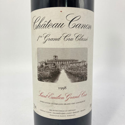 シャトー カノン プルミエクリュ グランクリュ クラッセ 1998 750ml Chateau Canon 1er Grand Cru Classe ボルドーワイン【F】