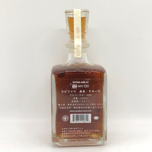 カヴァ デ オロ テキーラ アネホ 750ml 40% Cava de Oro TEQUILA ANEJO テキーラ【K0】