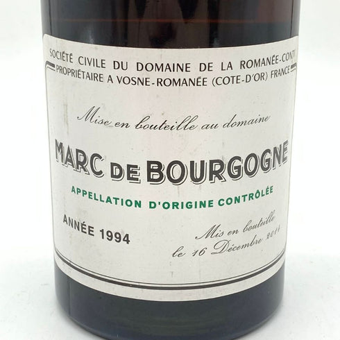 ドメーヌ ド ラ ロマネ コンティ マール ド ブルゴーニュ 1994 700ml 45.2% Domaine de la Romanee Marc de Bourgogne【同梱不可】 【C4】