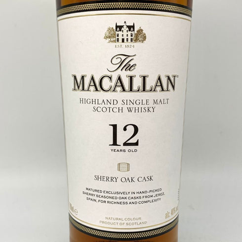 ザ マッカラン 12年 シェリーオークカスク 700ml 40% The MACALLAN 箱付 スコッチウイスキー【X4】