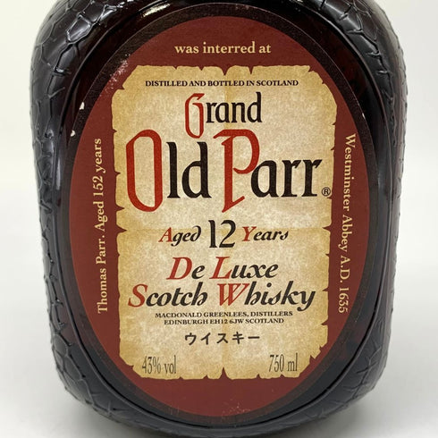 グランド オールドパー 12年 デラックス 750ml 43% Grand Old Parr De Luxe スコッチウイスキー【U1】