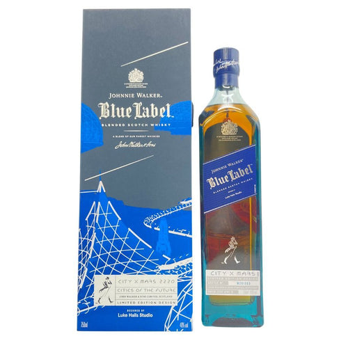 ジョニーウォーカー ブルーラベル シティマーズ リミテッドエディションデザイン 750ml 40% JOHNNIE WALKER BLUE LABEL CITY MARS 【F2】