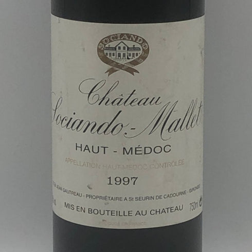 シャトー ソシアンド マレ 1997 750ml 12.5% Chateau Sociando Mallet ボルドーワイン【O1】