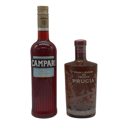 【リキュール2本セット】 サントリー プラムリキュール ド フランス プルシア 700ml 15%&カンパリ 750ml 25% リキュール【D1】