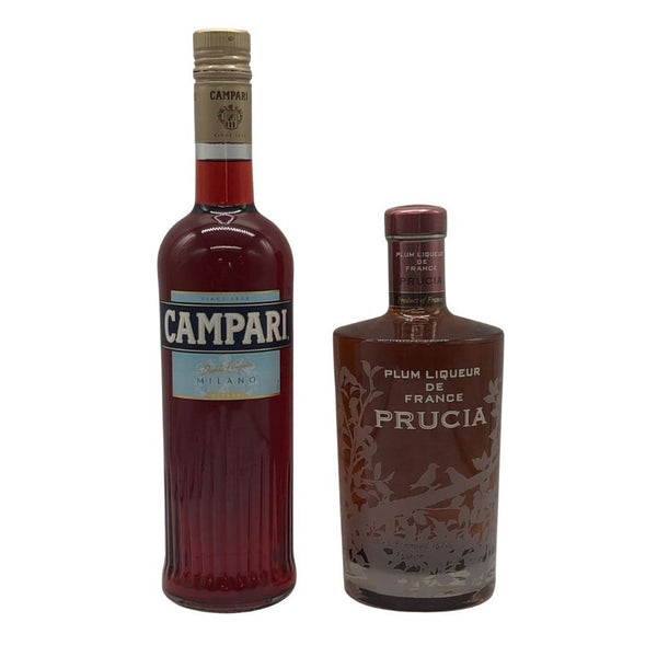 【リキュール2本セット】 サントリー プラムリキュール ド フランス プルシア 700ml 15%&カンパリ 750ml 25% リキュール【D1】