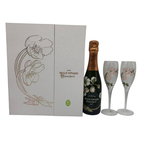 ペリエジュエ ベルエポック ブリュット 白 2014 グラスセット 375ml 12.5% PERRIER JOUET BELLE EPOQUE シャンパン【N4】