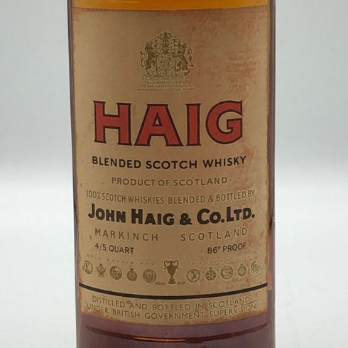 ピンチ ヘイグ&ヘイグ スコッチウイスキー 特級従価 760ml 43% PINCH HAIG&HAIG スコッチウイスキー【B1】