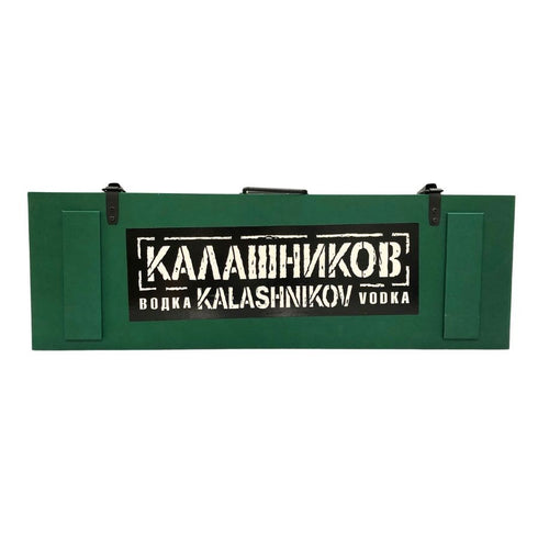 空き瓶 カラシニコフ ウォッカ 700ml 40% Kalashnikov Vodka【AFI0】