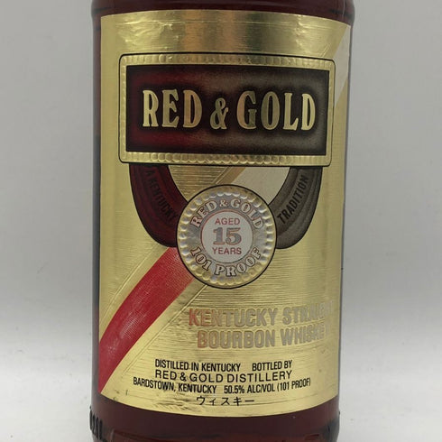レッド&ゴールド 15年 750ml 50.5% RED & GOLD バーボン【Y1】