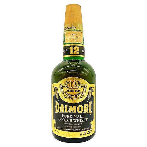 ダルモア 12年 1970年代後半流通品 ピュアモルト 750ml 43% DALMORE PURE MOLT 【W1】