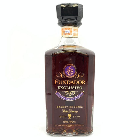 フンダドール エクスクルーシボ ソレラ グラン レセルバ ブランデー デ ヘレス 1000ml 40% FUNDADOR EXCLUSIVO SOLERA GRAN RESERVA BRANDY DE JEREZ 【B4】