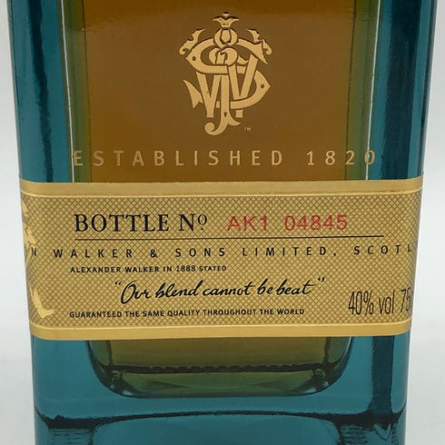 ジョニーウォーカー ブルーラベル 750ml 43% Johnnie Walker スコッチウイスキー【A1】