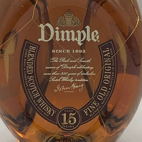 ディンプル 15年 ファイン オールド オリジナル デ ラックス 750ml 43% Dimple FINE OLD ORIGINAL De LUXE スコッチウイスキー【W1】