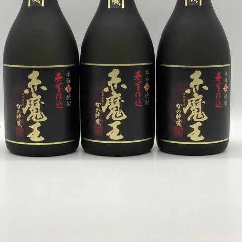 櫻の郷酒造 赤魔王 赤芋仕込 かめ貯蔵 720ml 25% 【芋焼酎 3本セット】 芋焼酎【E1】