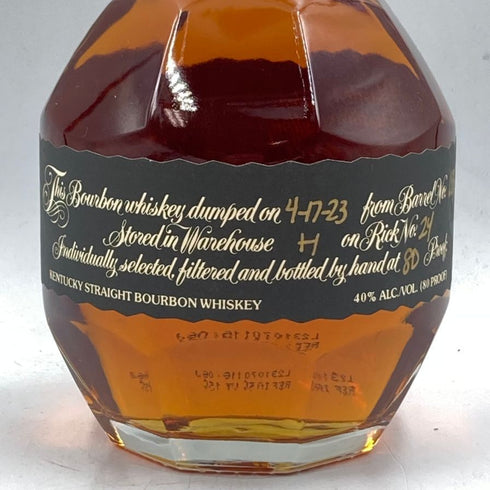 ブラントン シングルバレル ブラックラベル 2023 750ml 40% Blanton's SINGLE BARREL BLACK LABEL バーボン【G3】