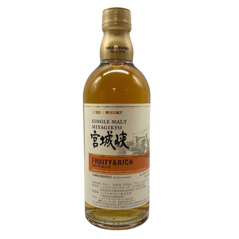 東京都限定◆ニッカ 宮城峡 シングルモルト フルーティ&リッチ 500ml 55% NIKKA FRUITY&RICH 【G4】