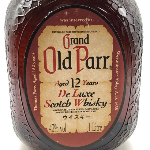 グランド オールドパー 12年 デラックス 700ml 43% Grand Old Parr De Luxe スコッチウイスキー【L2】