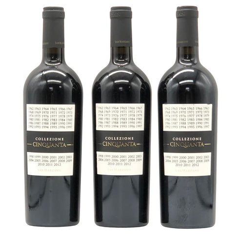【イタリアワイン 3本セット】サン マルツァーノ コレッツィオーネ チンクアンタ +7 750ml 14.5% SAN MARZANO COLLEZIONE CINQUANTA +7 イタリアワイン【20】