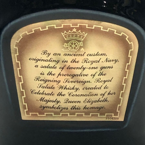 シーバス ブラザーズ ロイヤルサルート 21年 青陶器ボトル 375ml 40% CHIVAS BROTHERS ROYAL SALUTE スコッチウイスキー827g【H4】