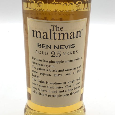 ザ モルトマン ベンネヴィス 24年 能登チャリティーボトル 友情 700ml 49.4% The Maltman Ben Nevis 【L4】