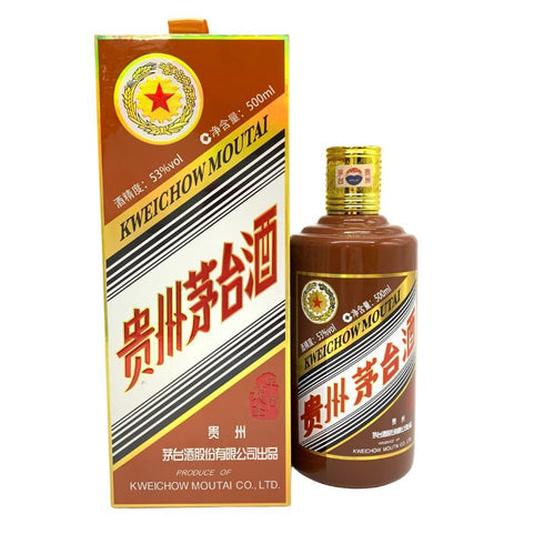 貴州茅台酒 五星ラベル 甲辰龍年 2024 茶陶器ボトル 53% 500ml MOUTAI KWEICHOW 中国酒949g【J】