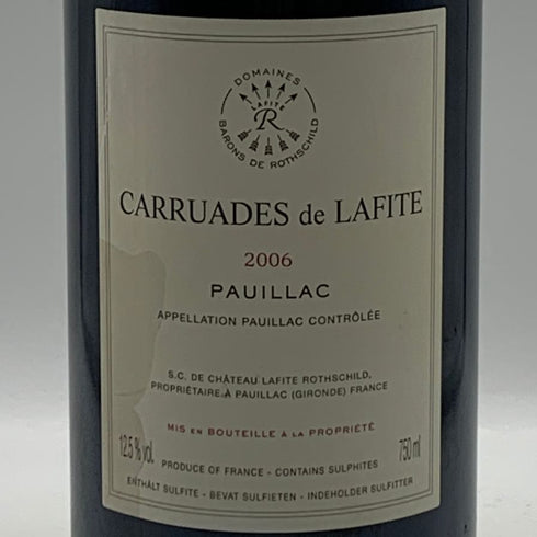 カリュアド ド ラフィット 2006 750ml 12.5% CARRUADES de LAFITE ブルゴーニュワイン【L4】